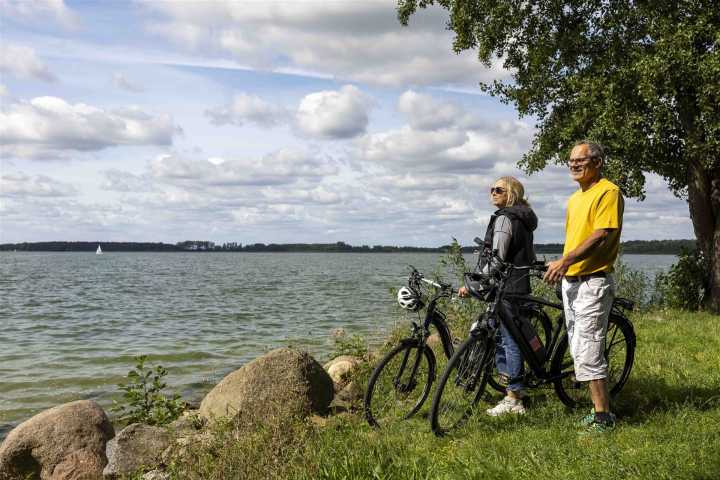 Radfahren auf dem Altmark Rundkurs am Arendsee