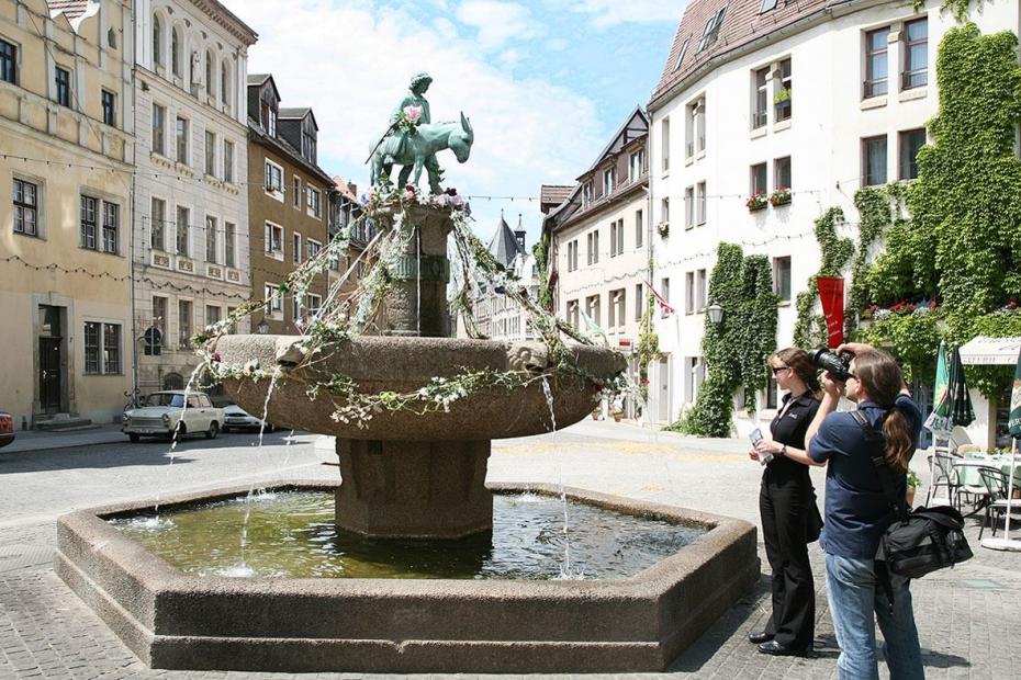 Eselsbrunnen - Alter Markt © Stadt Halle Saale | Thomas Ziegler