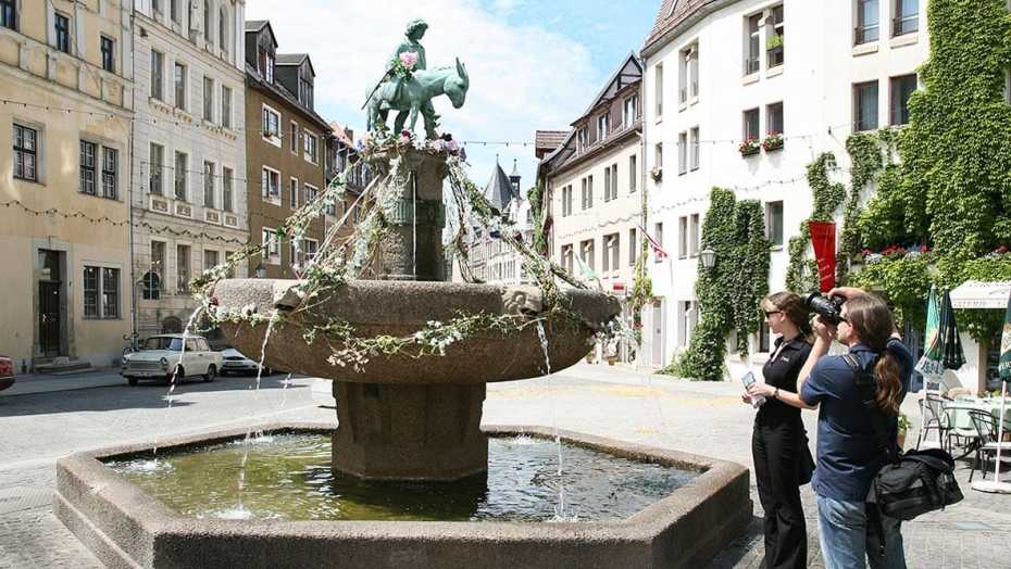 Eselsbrunnen - Alter Markt © Stadt Halle Saale | Thomas Ziegler