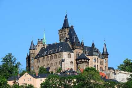 Schloss Wernigerode über der Stadt Wernigerode