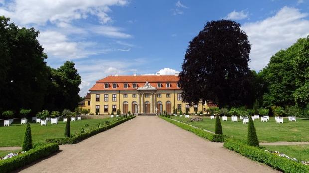 Blick auf Schloss Mosigkau 