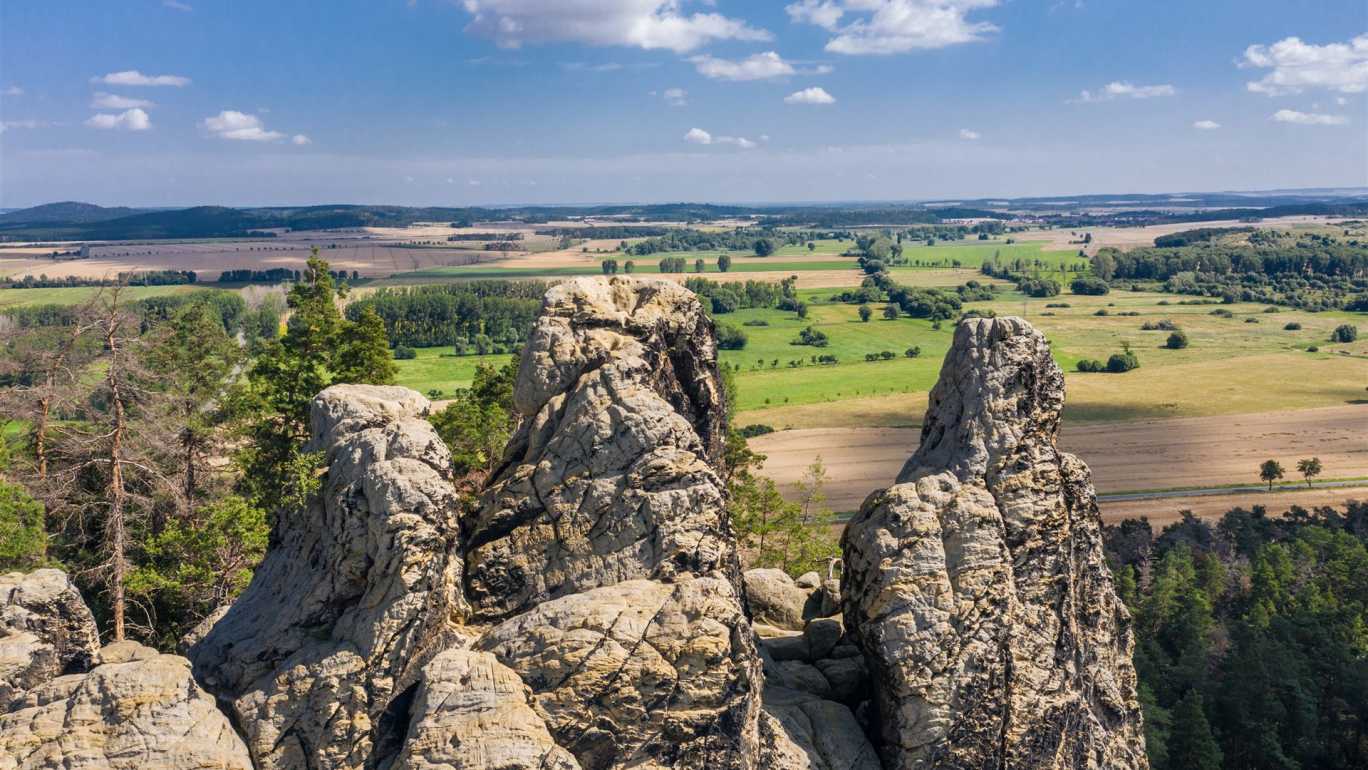 Wandern an der Teufelsmauer im Harz, Stempelstelle Harzer Wandernadel
