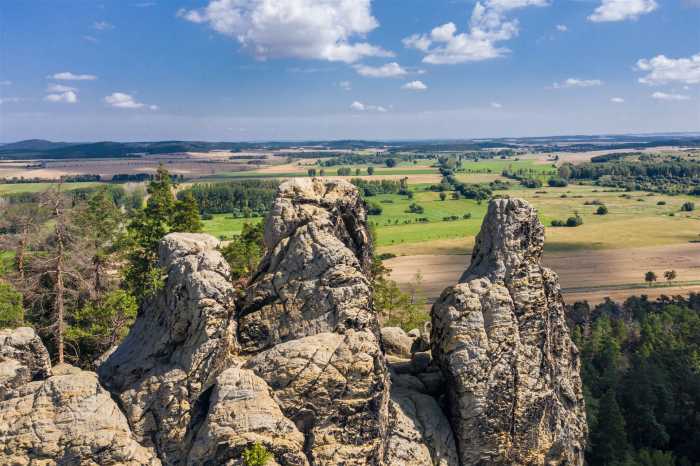 Wandern an der Teufelsmauer im Harz, Stempelstelle Harzer Wandernadel